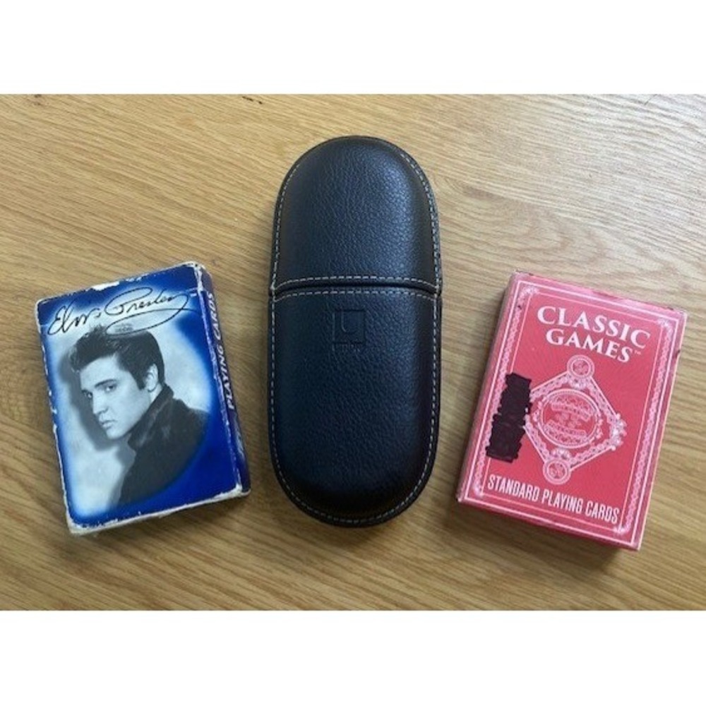 Umbra Elvis Presley Classic Games Playing Cards Lot 3 Decks Black Blue Good